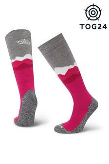 Tog 24 Pink Piste Merino Ski Socks (D07805) | €18.50