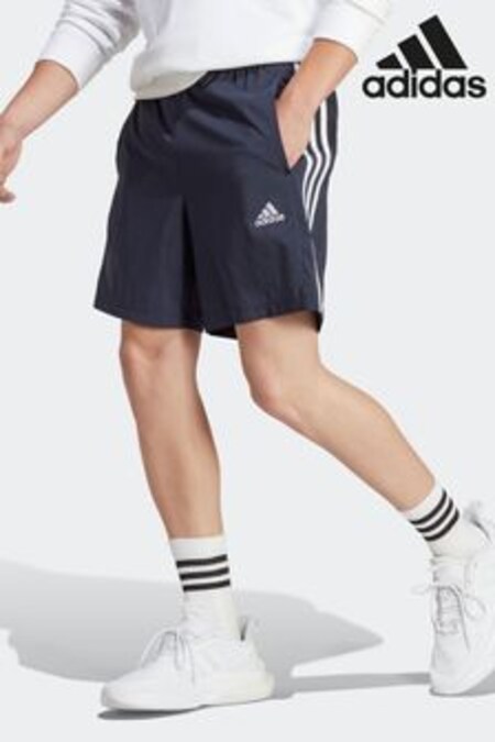 adidas Navy Sportswear Aeroready Essentials Chelsea 3-Stripes Shorts (D07874) | OMR12