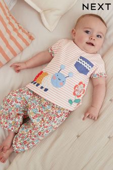 Red/White Caterpillar Baby T-Shirt and Jogger Set 2 Piece (D07900) | €12 - €14