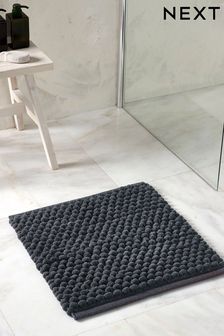 Charcoal Grey Giant Bobble Shower Mat (D07907) | ₪ 39