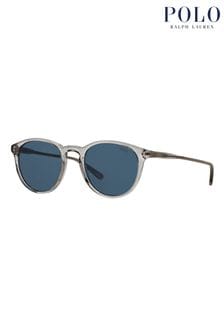 Polo Ralph Lauren Transparente, runde Sonnenbrille, Grau (D08040) | 243 €