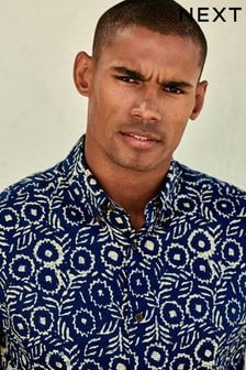 Geo Printed Short Sleeve Shirt