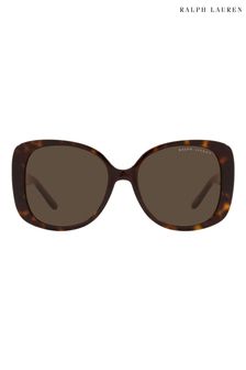 Ralph Lauren Brown Oversized Wide Arm Sunglasses (D08087) | 288 €