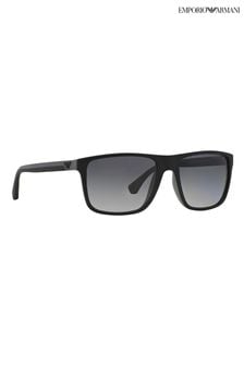 Черные солнцезащитные очки с поляризованными стеклами Emporio Armani (D08364) | €240