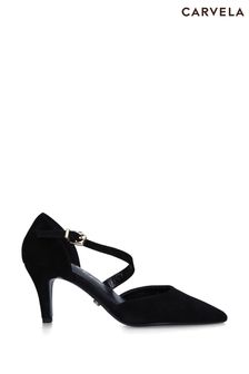 Carvela Comfort Flute Heel Black Shoes (D08653) | kr2 180