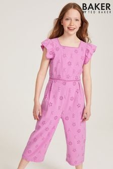 Baker by Ted Baker Pink Broderie Jumpsuit (D08885) | €20 - €24