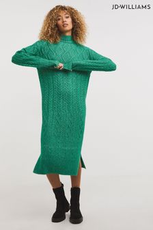 Robe longue Jd Williams Vert multicolore torsacé (D08936) | €31