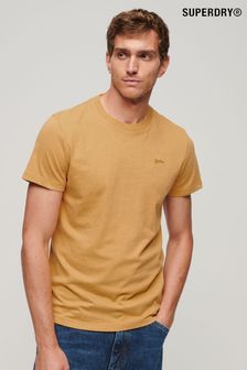 Superdry Yellow Cotton Micro Embroidered T-Shirt (D09152) | $32