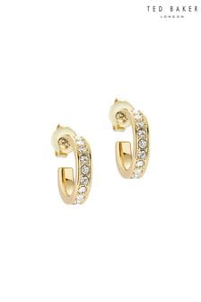 Ted Baker Gold Tone SEENITA: Crystal Small Hoop Earrings (D09173) | 46 €
