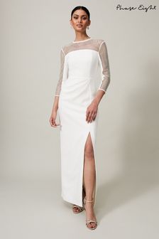Phase Eight Cream Belle Hotfix Maxi Dress (D09285) | AED1,941