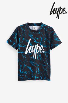 Hype. Boys X-Ray Pool Mini Script Black T-Shirt (D09570) | KRW41,100