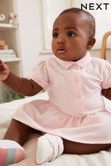 Pink Baby Polo Romper (D10424) | €9 - €10