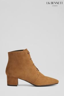 LK Bennett Lola Brown Suede Lace Up Ankle Boots (D10454) | 146.50 BD