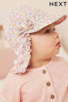 Pink Broderie Legionnaire Baby Hat (0mths-2yrs) (D10945) | 7 €