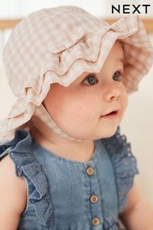 Neutral Baby Bucket Hat (0mths-2yrs) (D10957) | $18
