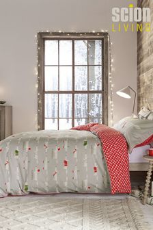 Scion Grey Mr Fox Christmas Duvet Cover And Pillowcase Set (D11176) | €27 - €54