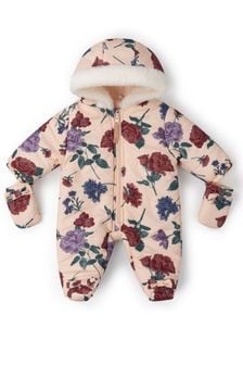 Rock A Bye Baby Boutique Cream Floral Print Padded All-In-One (D11511) | €32