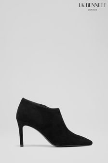 LK Bennett Elle Black Suede Shoe Boots (D11972) | ₪ 1,655