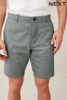 Grey Print Straight Stretch Chino Shorts (D12021) | 11 €