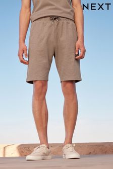 Neutral Stone Textured Jersey Shorts (D12431) | €8