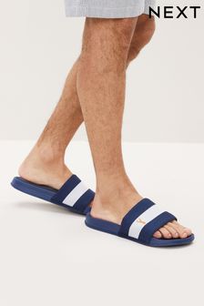 Mornarsko modra/bela - Črtasti natikači (D12441) | €16