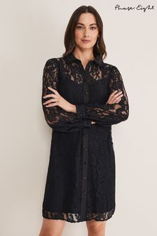 Phase Eight Maisy Black Lace Swing Dress (D12474) | €79