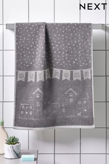 Grey Our Home Towel (D12480) | CHF 12