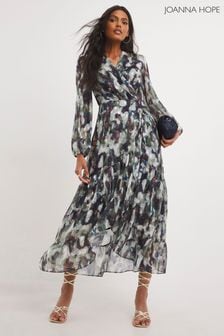 Joanna Hope Black Print Jacquard Wrap Dress (D12725) | 67 €