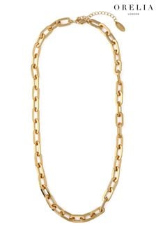 Orelia London Gold Plated Large Link Chain Necklace