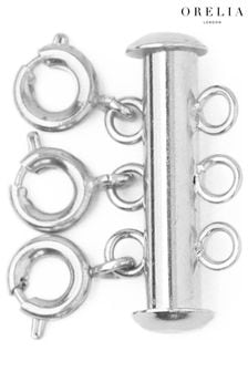 Orelia London 925 Sterling Silver Necklace Magic 3 Row Separator (D12790) | €12