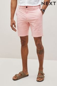 Apricot Oxford Straight Stretch Chino Shorts (D12875) | 11 €