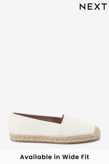 White Forever Comfort® Flat Espadrille Shoes (D12947) | $59
