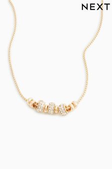 Gold Tone Popcorn Necklace (D12994) | AED56
