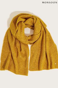 Monsoon Yellow Super Soft Knit Scarf with Recycled Polyester (D14080) | €50