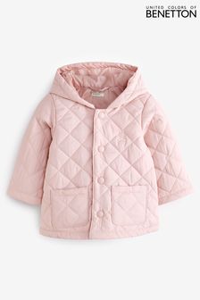 Benetton Pink Quilted Coat (D14198) | €37
