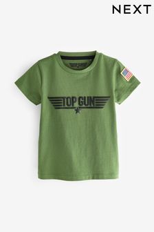 Khaki Green Top Gun Maverick T-Shirt (3mths-8yrs) (D14291) | $10 - $13