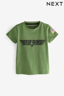 Khaki Green Gun Maverick 100% Cotton T-Shirt (3mths-8yrs) (D14291) | $12 - $15