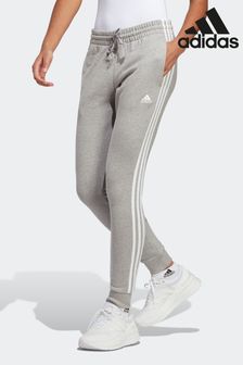 adidas Grey Sportswear Essentials 3-stripes French Terry Cuffed Joggers (D14565) | kr700