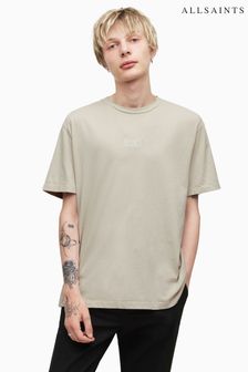 AllSaints Grey Refract Short Sleeve Crew Shirt (D14867) | 66 €