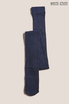 White Stuff Blue Cable Knit Tights (D14913) | €22