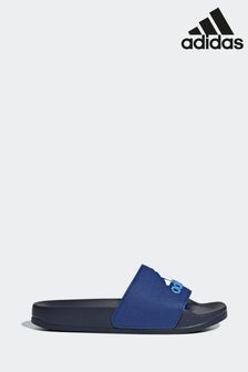 adidas Dark Blue Kids Adilette Youth Sliders (D15243) | AED100