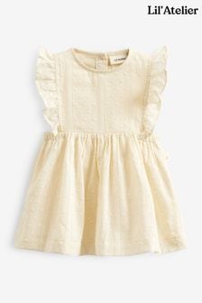 Lil Atelier Kleid mit Rüschen, Creme (D15390) | 29 €