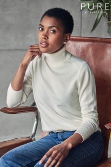 Pure Collection Cashmere Polo Neck Sweater (D15568) | CA$400