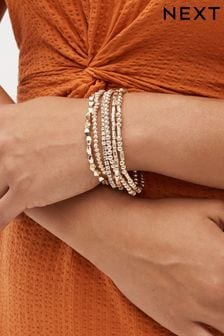 玫瑰金色 - Sparkle Stretch Bracelets Pack (D15678) | NT$460