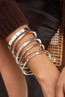 Gold/Silver Multi Bangle Pack (D15686) | $35