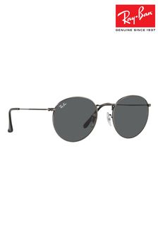 Silber - Ray-ban® Kleine, runde Sonnenbrille aus Metall (D16023) | 242 €