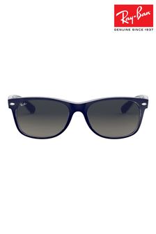 Azul mate - Gafas de sol pequeñas New Wayfarer de Ray-ban (D16030) | 216 €