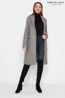 Серый - Long Tall Sally пальто миди в строгом стиле (D16357) | €113
