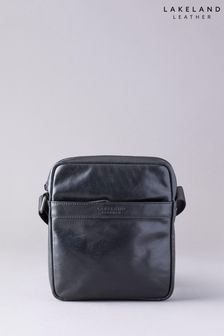 Lakeland Leather Fenton Black Leather Reporter Bag (D16428) | $132