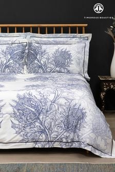 Timorous Beasties Blue Thistle Azure Duvet Cover and Pillowcase Set (D16806) | ￥15,850 - ￥25,540